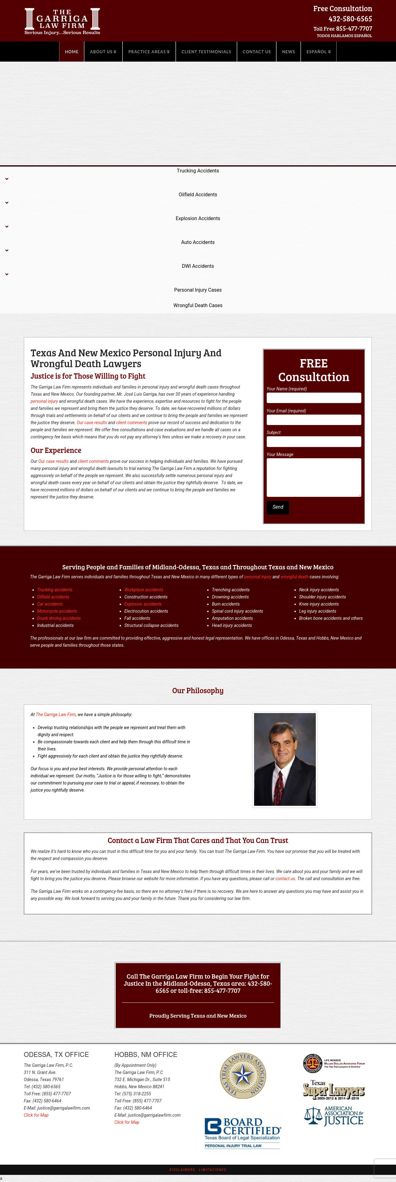 Garriga Law Firm - Odessa TX Lawyers