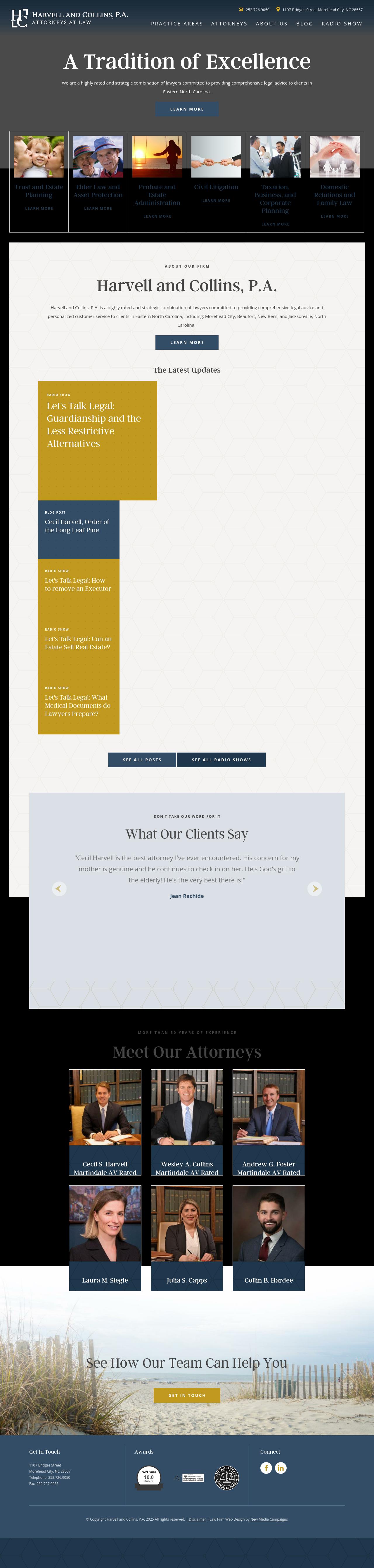 Harvell & Collins, P.A. - Morehead City NC Lawyers