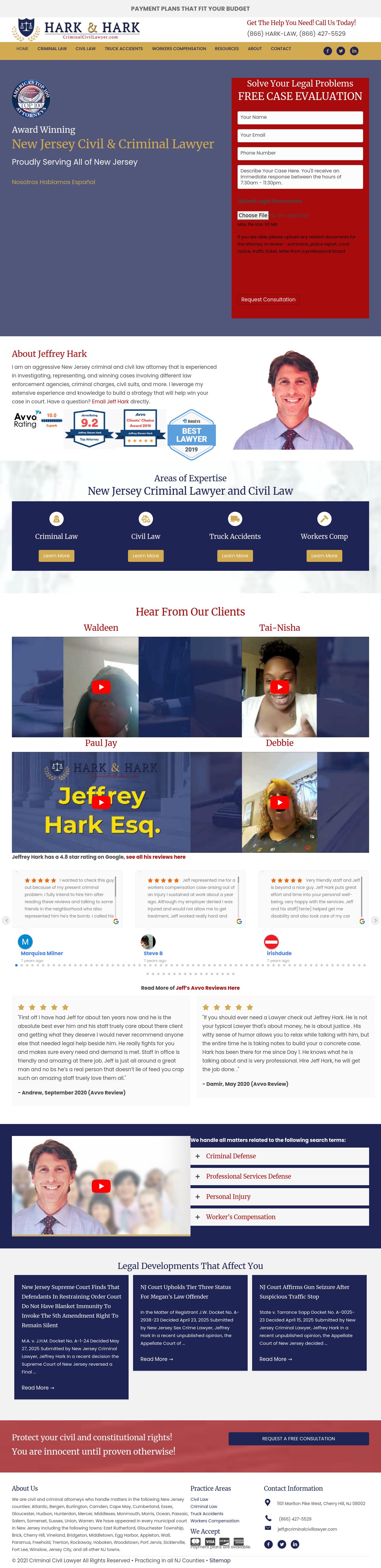 Jeffrey S. Hark - Cherry Hill NJ Lawyers
