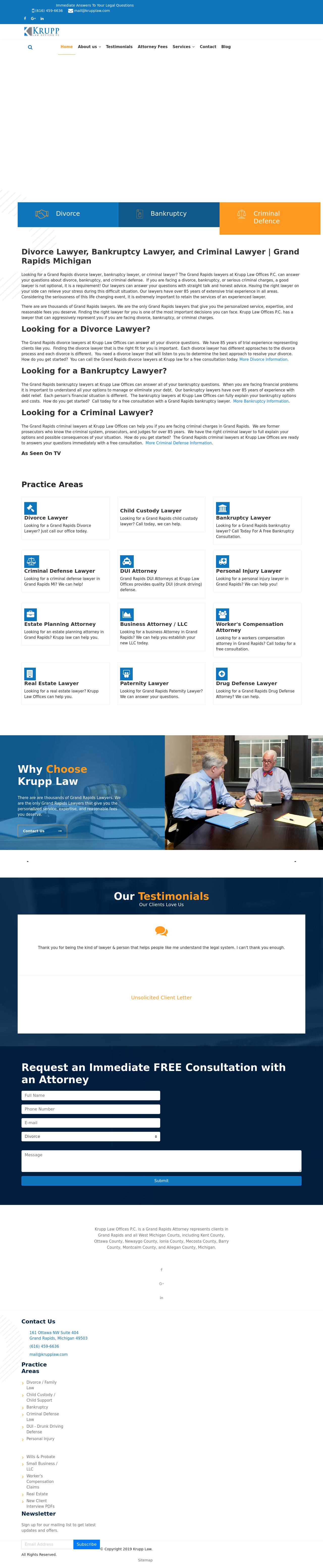 Krupp Law Offices - Grand Rapids MI Lawyers