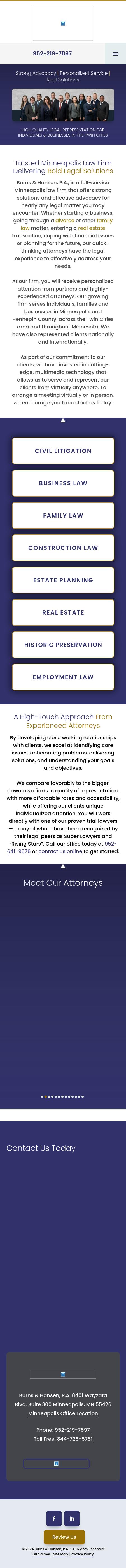 Burns & Hansen, P.A. - Minneapolis MN Lawyers