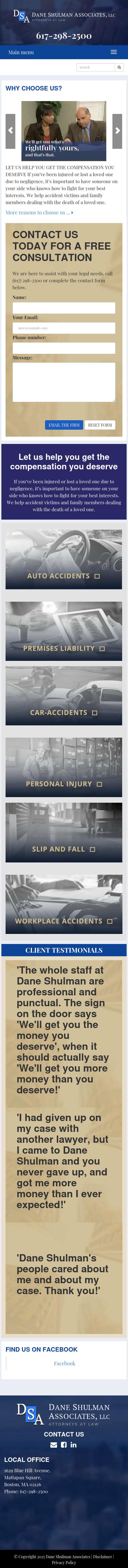 Dane Shulman Associates, LLC - Boston MA Lawyers