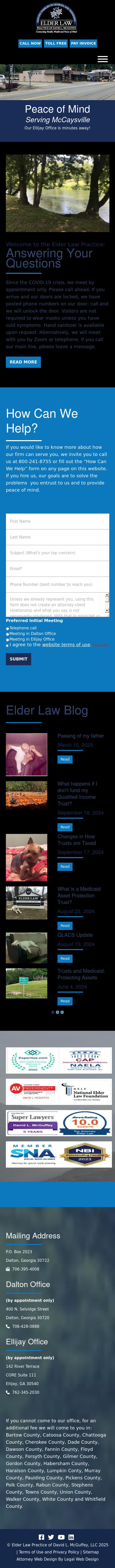 Elder Law Practice of David L. McGuffey - Dalton GA Lawyers