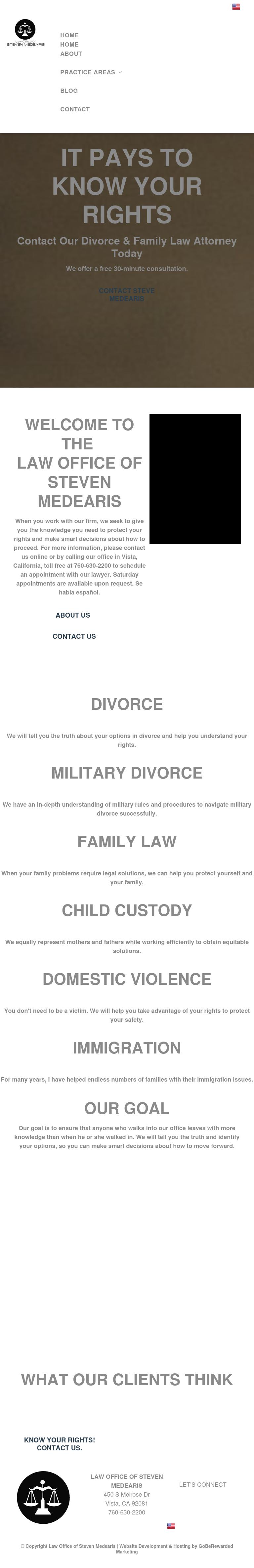 Law Office of Steven Medearis - Vista CA Lawyers