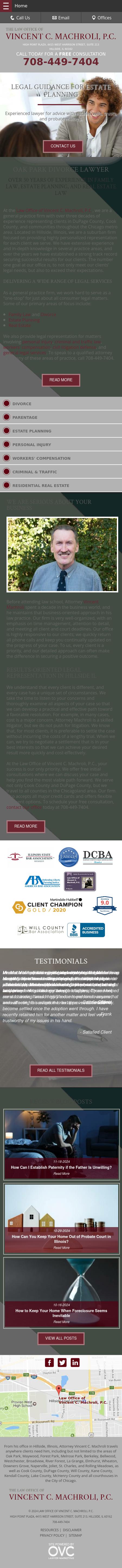 Law Office of Vincent C. Machroli, P.C. - Hillside IL Lawyers