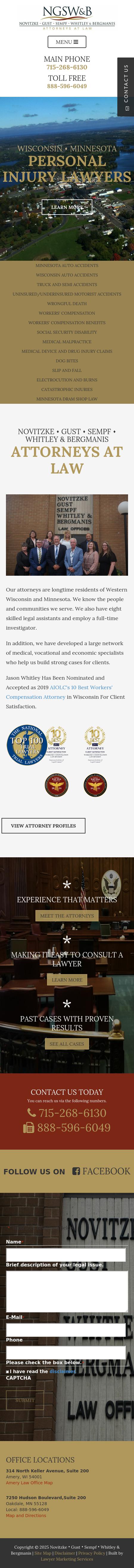 Novitzke, Gust, Sempf, Whitley & Bergmanis - Woodbury MN Lawyers