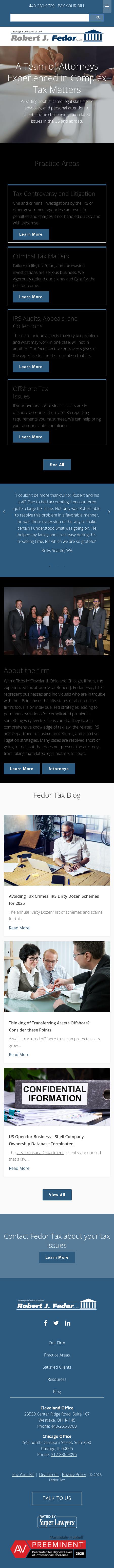 Robert J. Fedor, Esq., L.L.C. - Westlake OH Lawyers