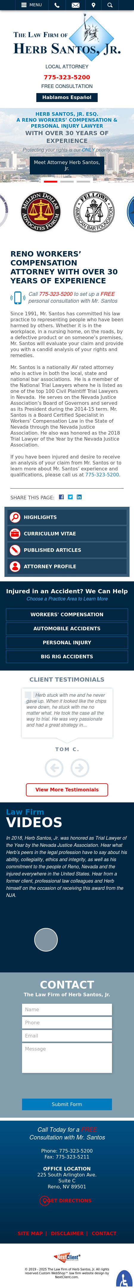 The Law Firm Of Herb Santos Jr - Reno NV Lawyers