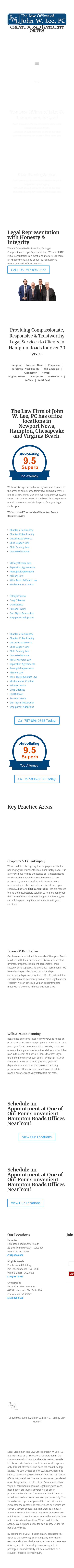 The Law Firm of John W. Lee, P.C. - Hampton VA Lawyers