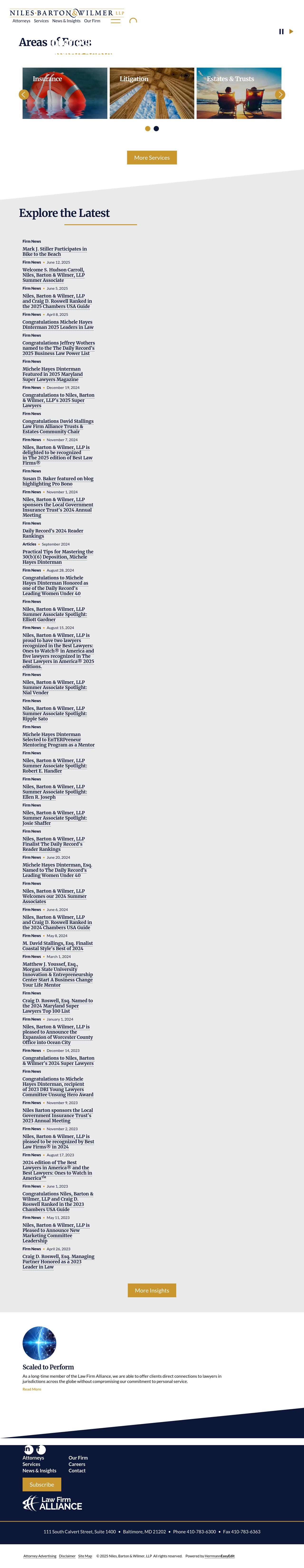 Niles, Barton & Wilmer, LLP - Baltimore MD Lawyers