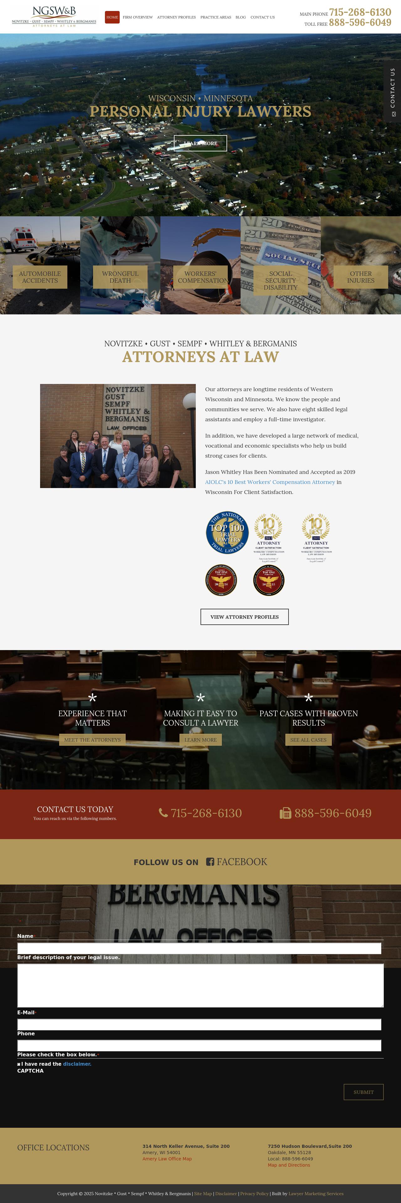 Novitzke, Gust, Sempf, Whitley & Bergmanis - Woodbury MN Lawyers