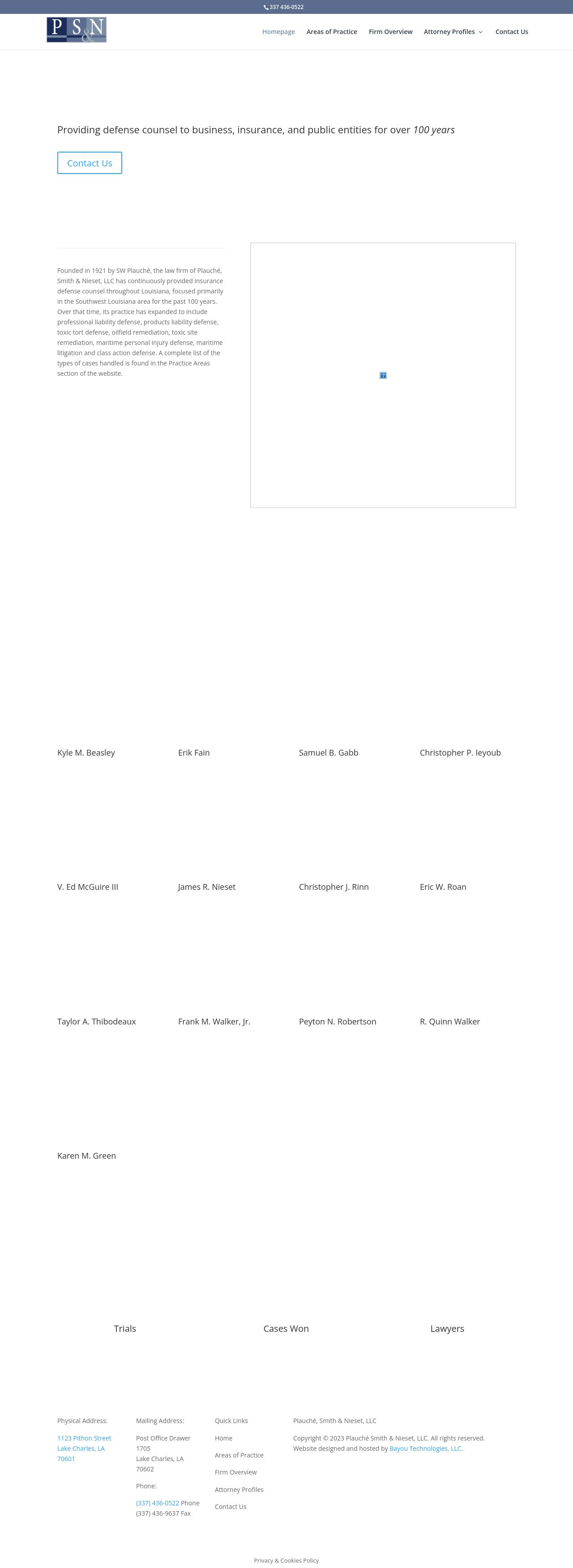 Plauche Smith & Nieset PC - Lake Charles LA Lawyers