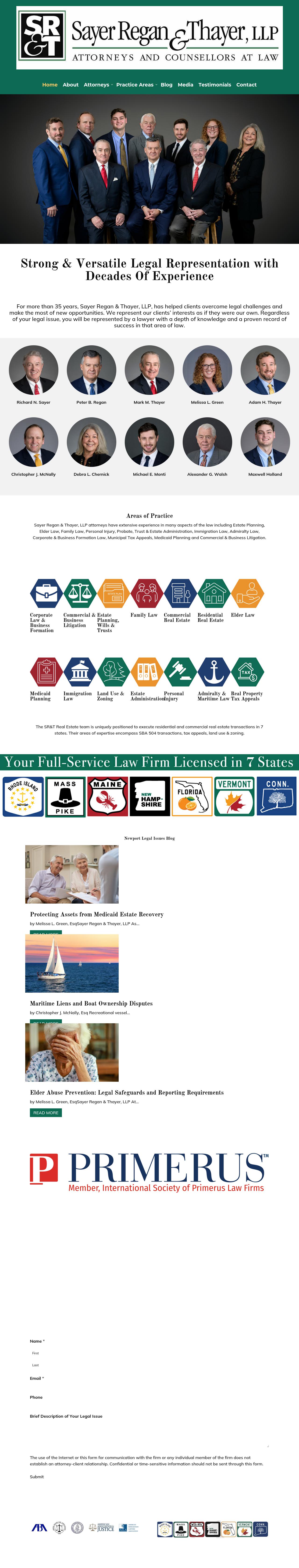 Sayer Regan & Thayer, LLP - Newport RI Lawyers
