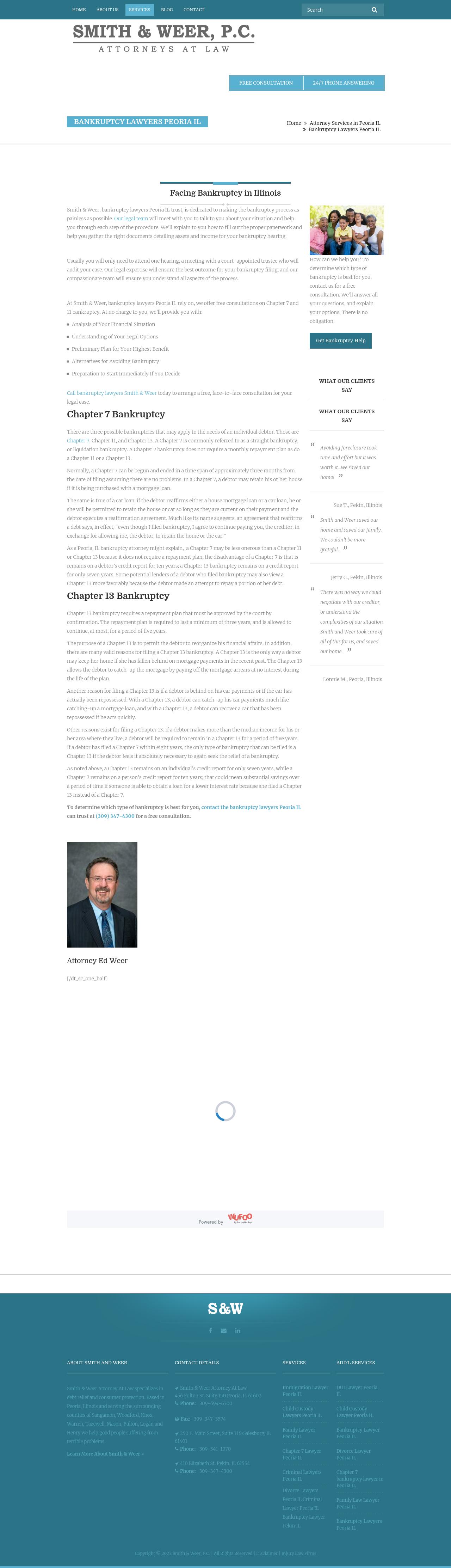 Smith & Weer, P.C. - Pekin IL Lawyers