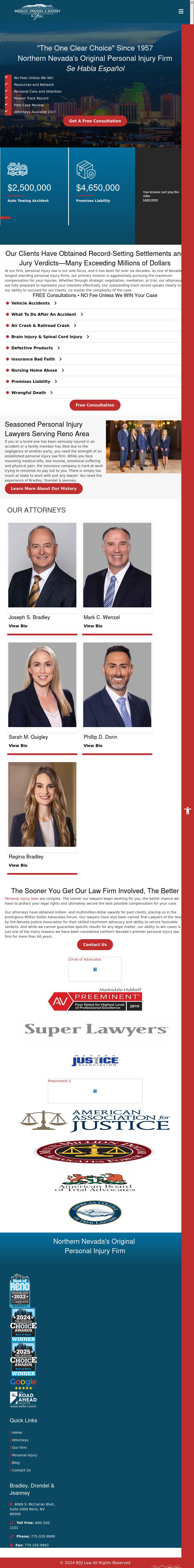 Bradley Drendel & Jeanney - Reno NV Lawyers