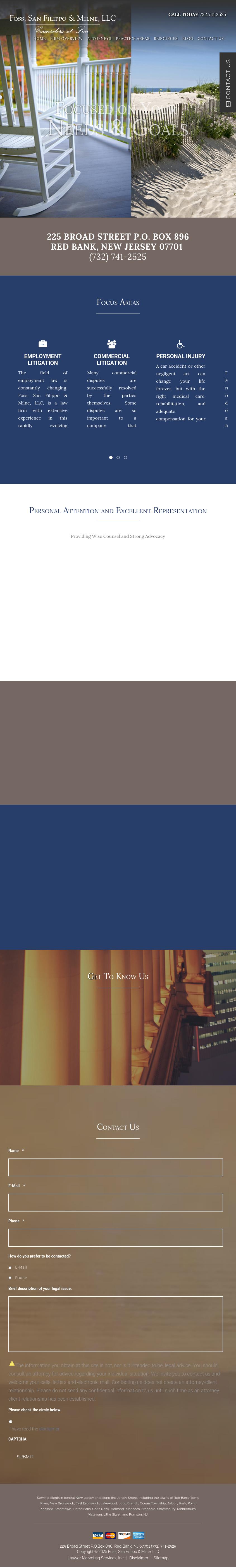 Foss, San Filippo & Milne, LLC - Red Bank NJ Lawyers