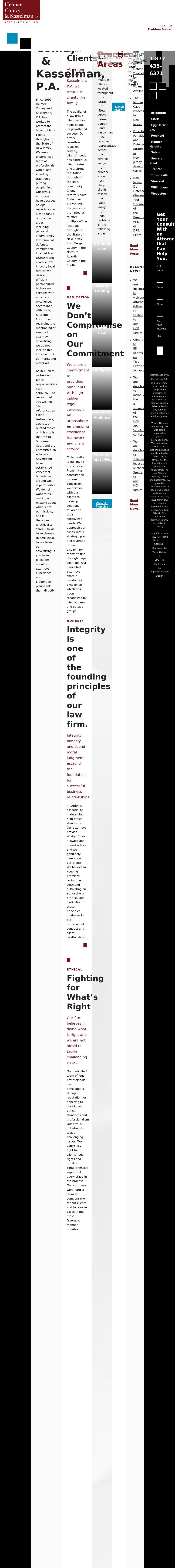 Helmer, Conley & Kasselman, P.A. - Hackensack NJ Lawyers
