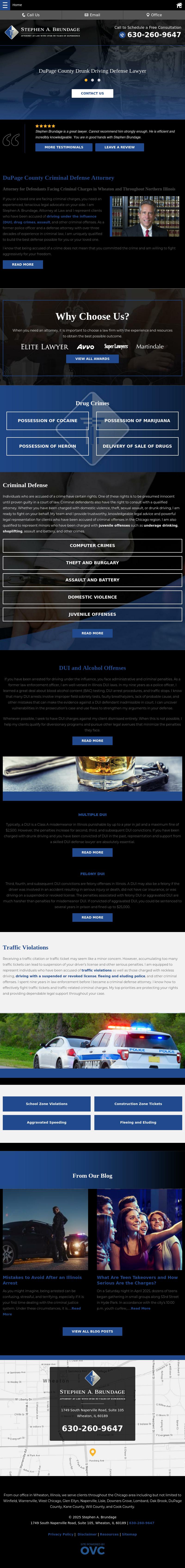 Law Office of Stephen A. Brundage - Wheaton IL Lawyers