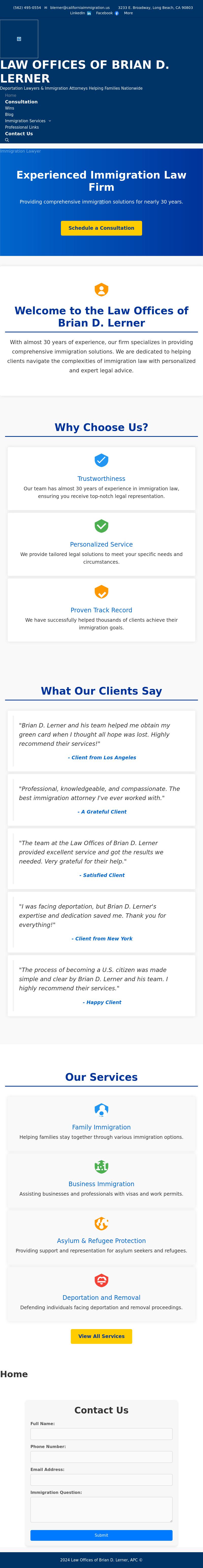 Law Offices Of Brian D. Lerner, A Professional Corporation - Los Angeles CA Lawyers