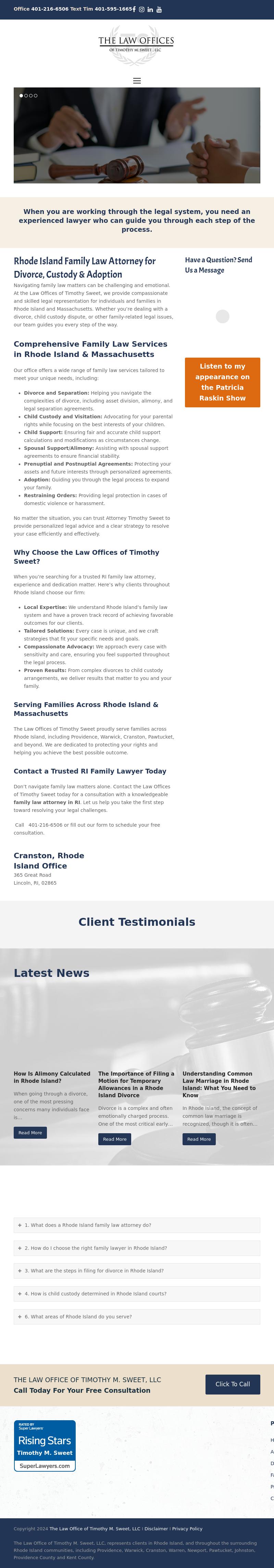 The Law Office of Timothy M. Sweet, LLC - Providence RI Lawyers