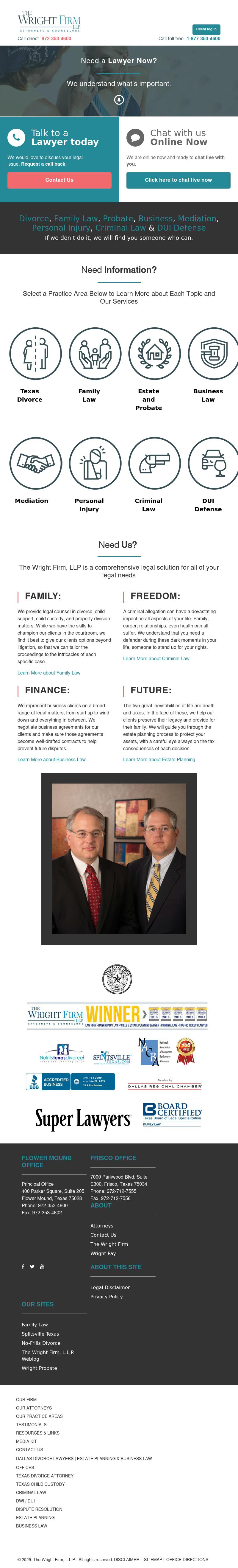 The Wright Firm, LLP -  Lewisville TX Lawyers