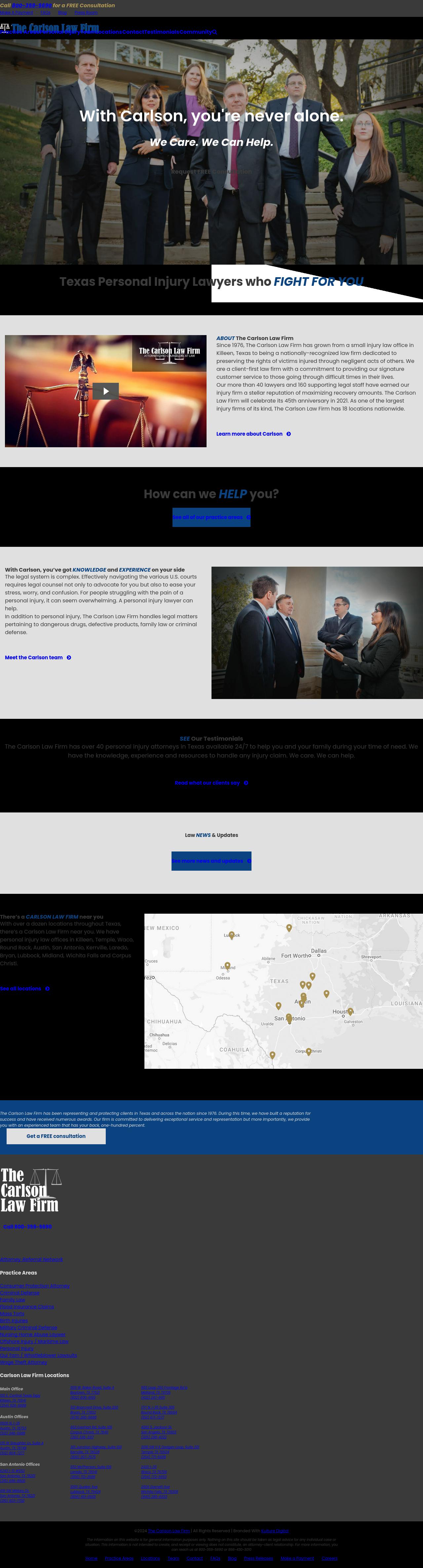 The Carlson Law Firm - Bryan TX Lawyers