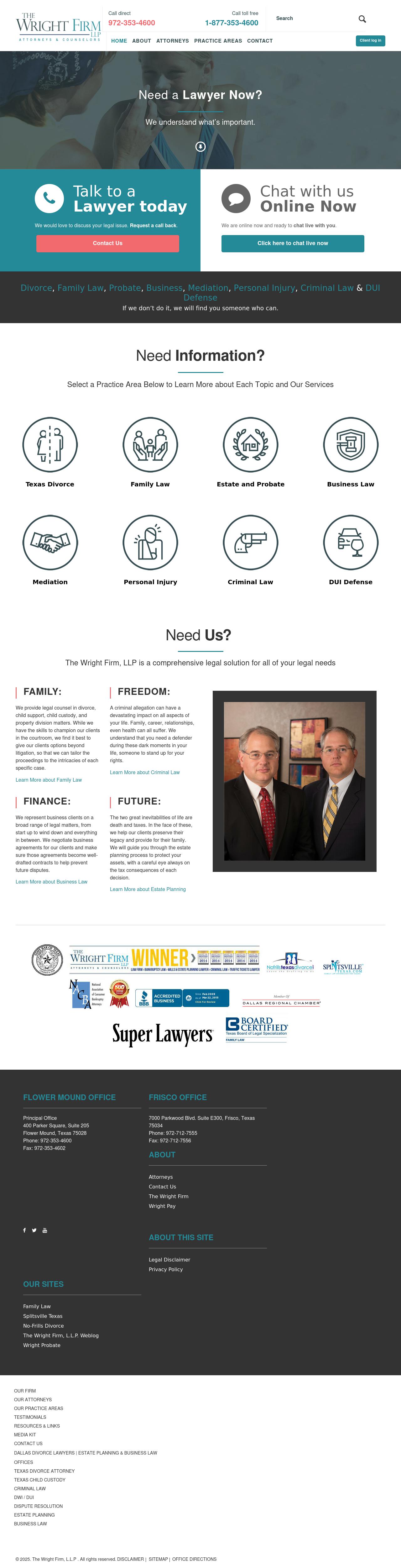 The Wright Firm, LLP -  Lewisville TX Lawyers