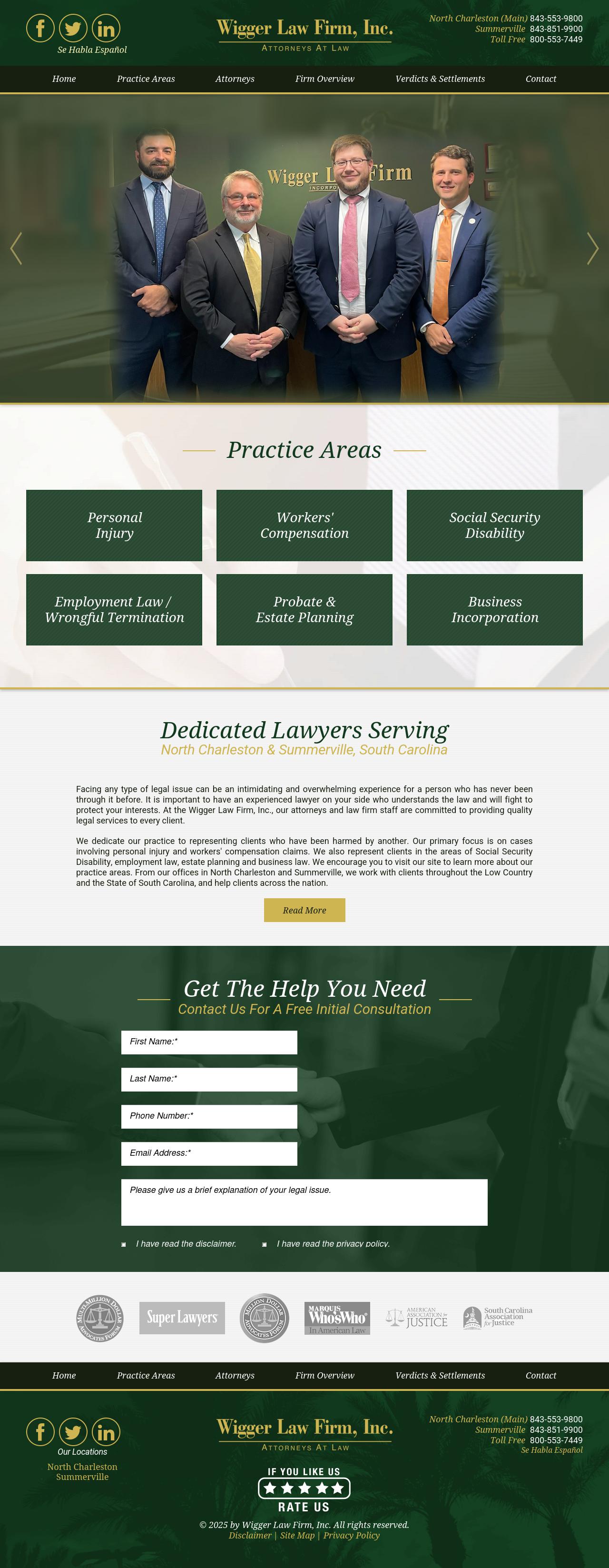 Wigger Law Firm Inc - North Charleston SC Lawyers