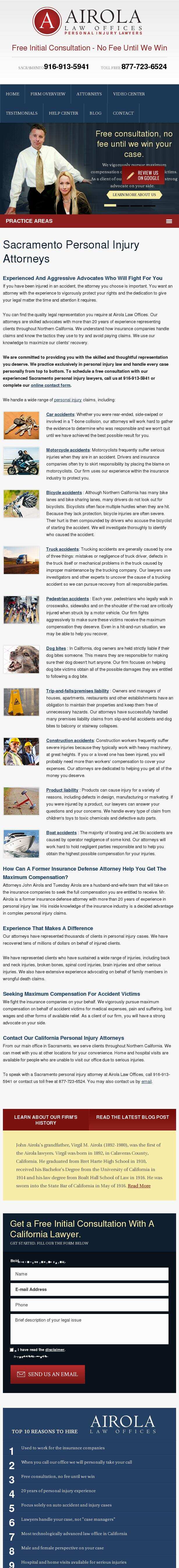 Airola Law Offices - Sacramento CA Lawyers