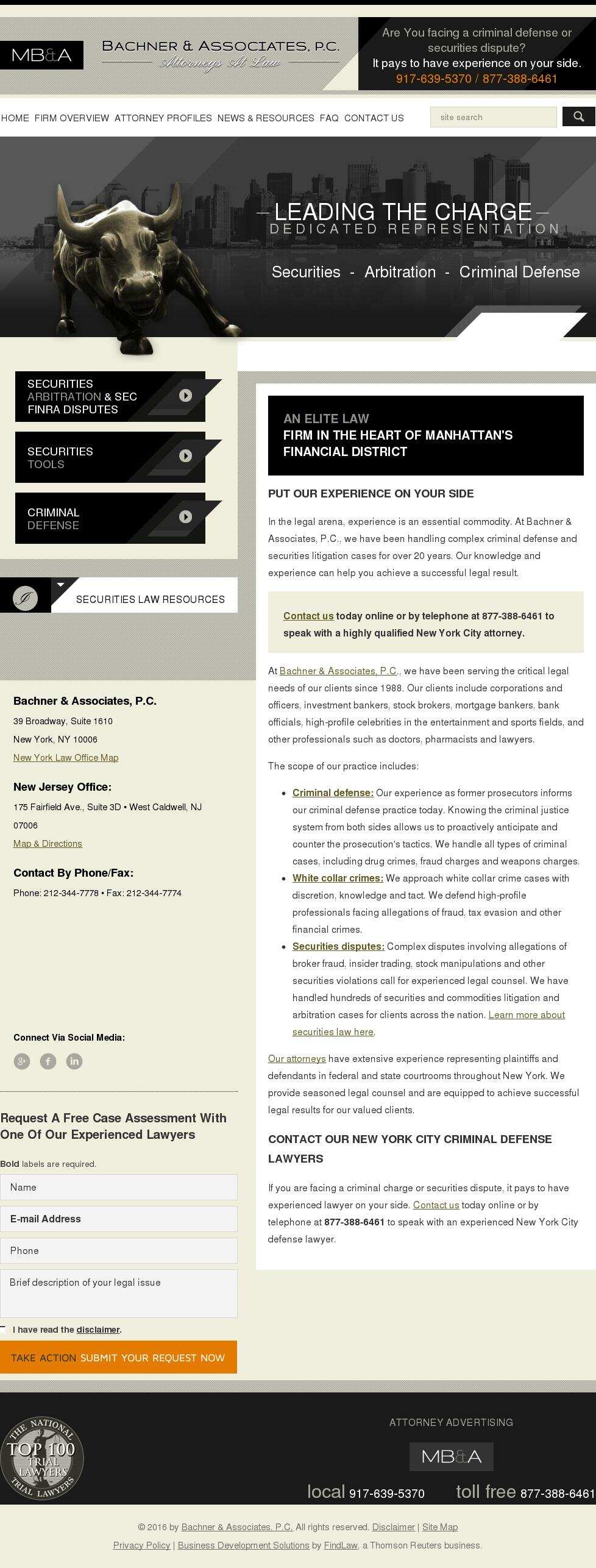 Bachner & Associates, P.C. - New York NY Lawyers