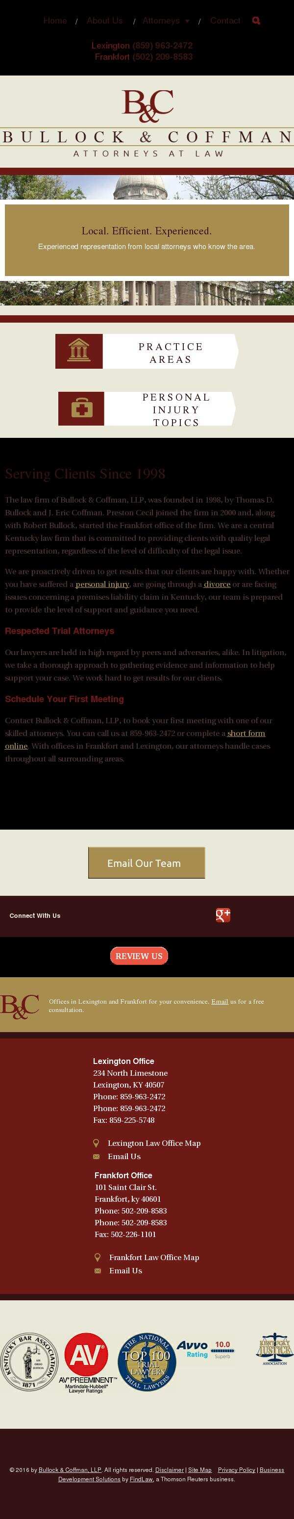 Bullock & Coffman, LLP - Lexington KY Lawyers