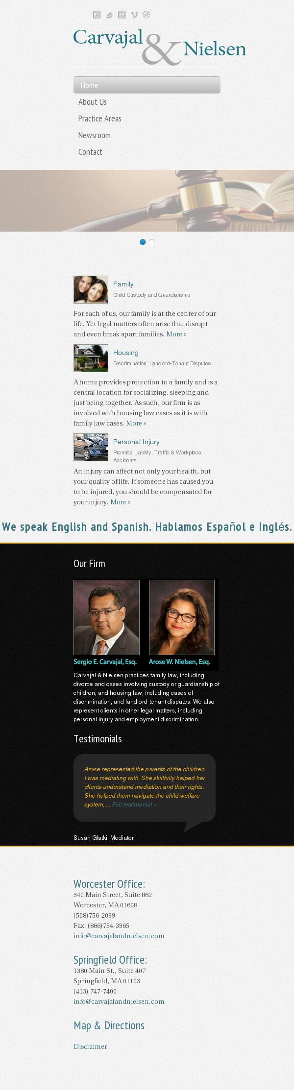 Carvajal & Nielsen, P.C. - Worcester MA Lawyers