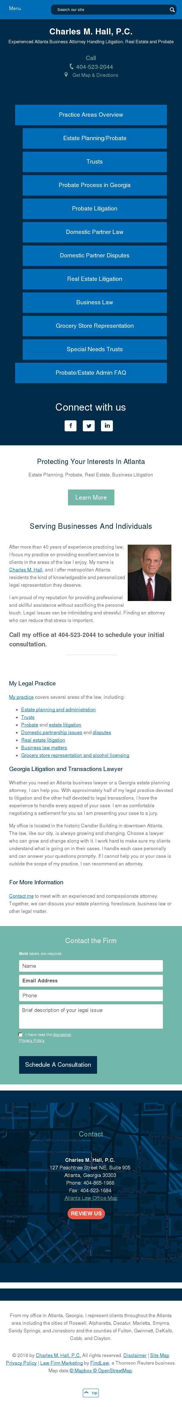 Charles M. Hall, P.C. - Atlanta GA Lawyers