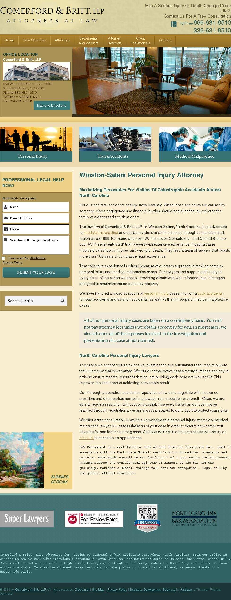 Comerford & Britt, LLP - Winston-Salem NC Lawyers