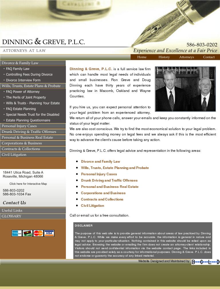 Dinning & Greve,  P.L.C. - Roseville MI Lawyers
