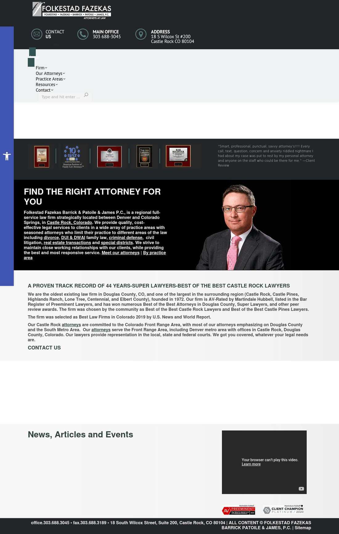 Folkestad Fazekas Barrick & Patoile P.C. - Castle Rock CO Lawyers