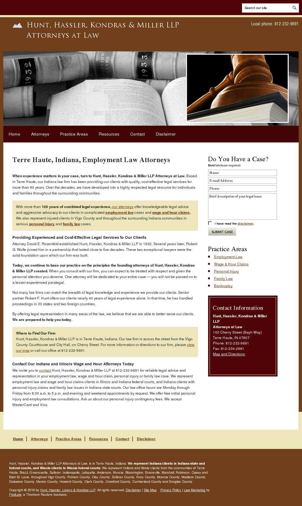 Hunt, Hassler, Lorenz & Kondras LLP - Terre Haute IN Lawyers