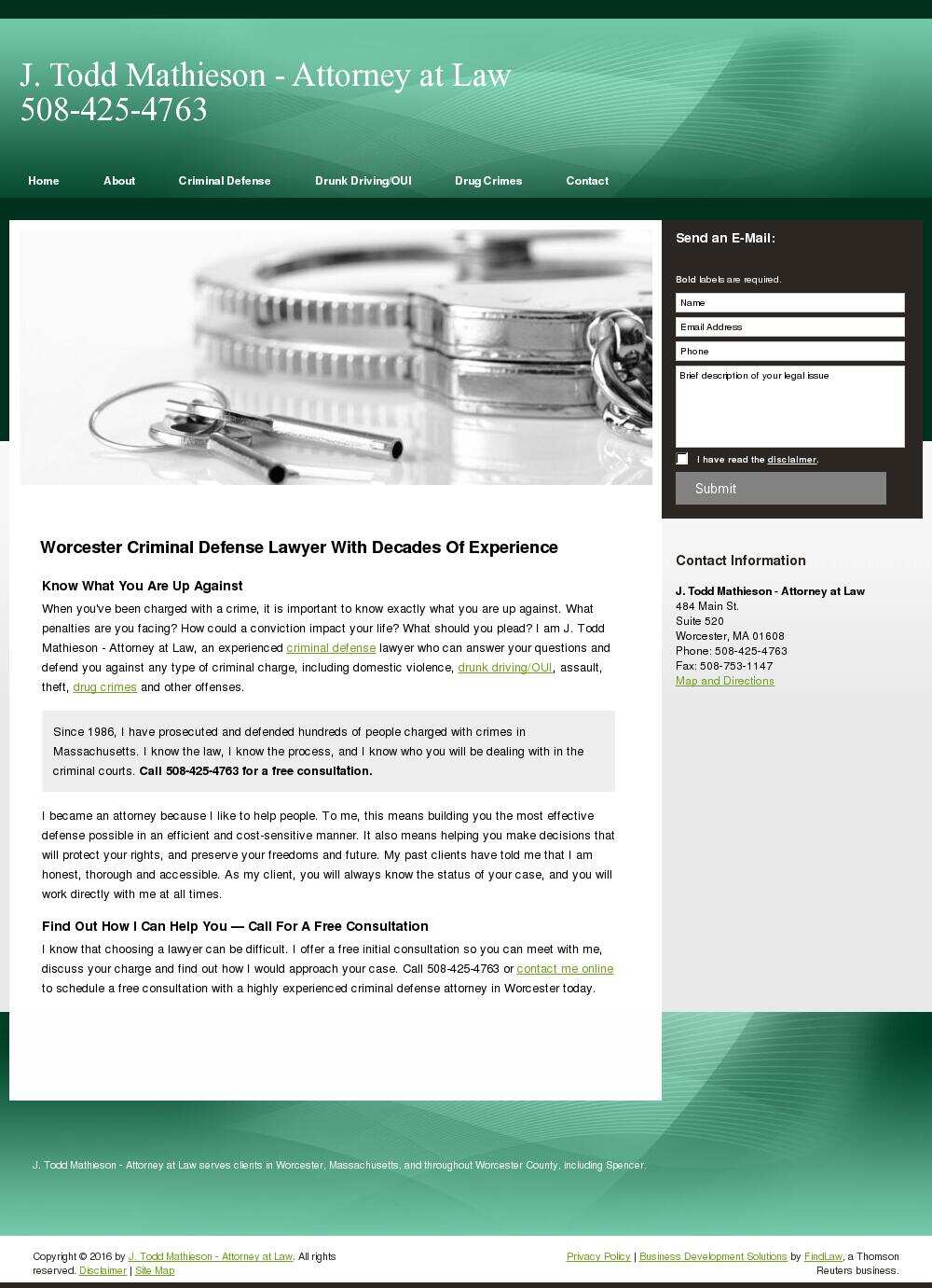 J. Todd Mathieson - Attorney at Law - Worcester MA Lawyers