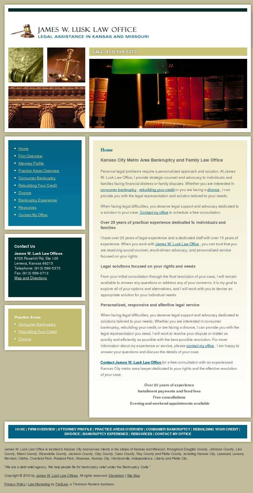 James W. Lusk Law Offices - Lenexa KS Lawyers
