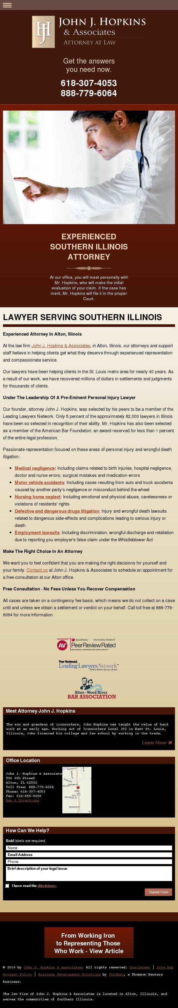 John J. Hopkins & Associates - Alton IL Lawyers
