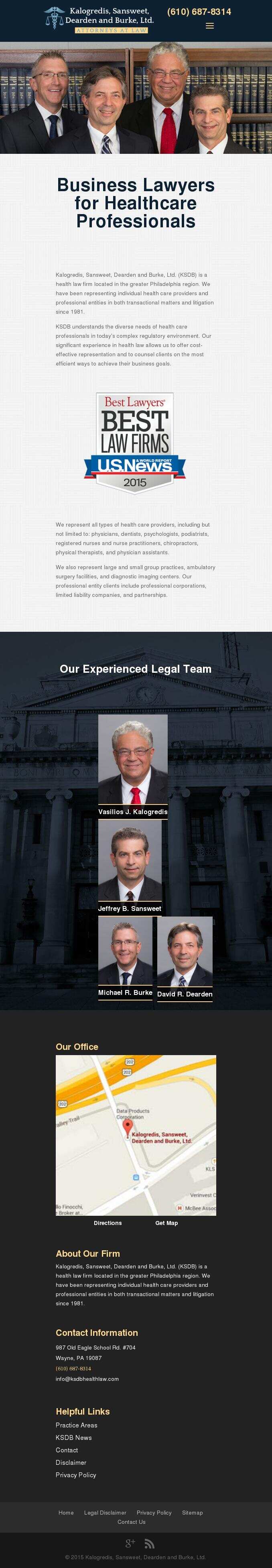 Kalogredis Sansweet Dearden & Burke, Ltd - Wayne PA Lawyers