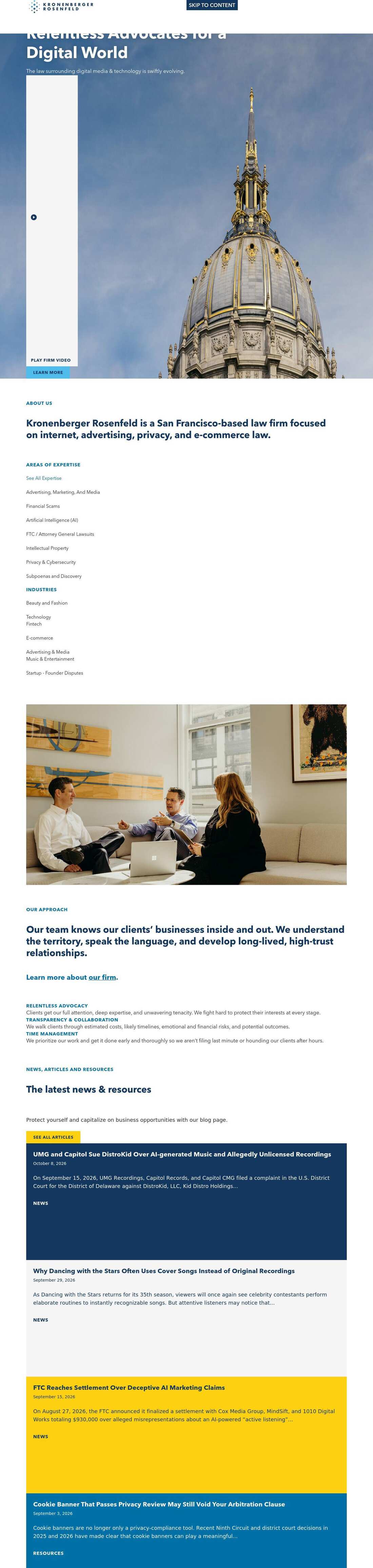 Kronenberger Rosenfeld, LLP - San Francisco CA Lawyers
