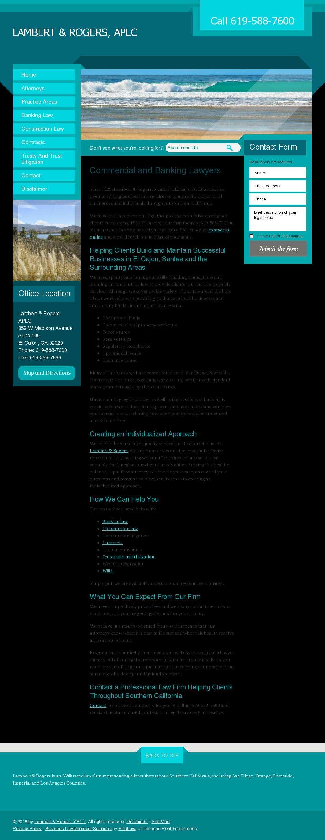 Lambert & Rogers, APLC - El Cajon CA Lawyers
