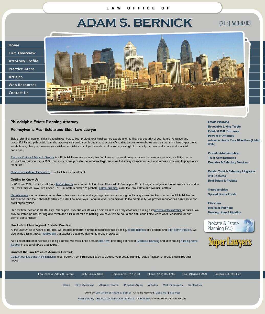 Law Office of Adam S. Bernick - Philadelphia PA Lawyers