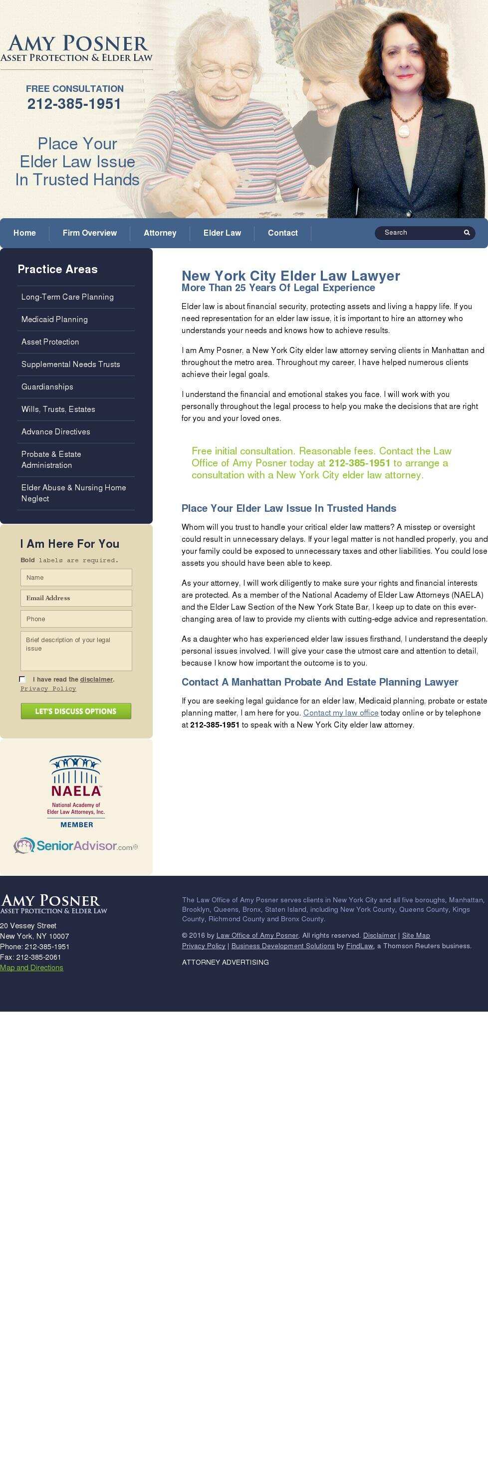 Law Office of Amy Posner - New York NY Lawyers