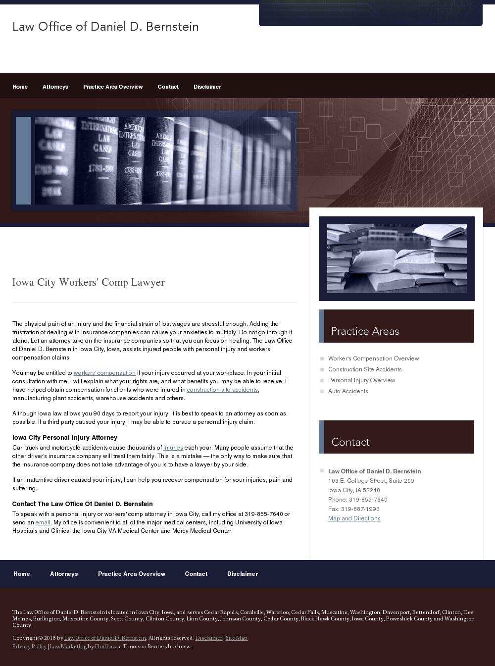 Law Office of Daniel D. Bernstein - Iowa City IA Lawyers