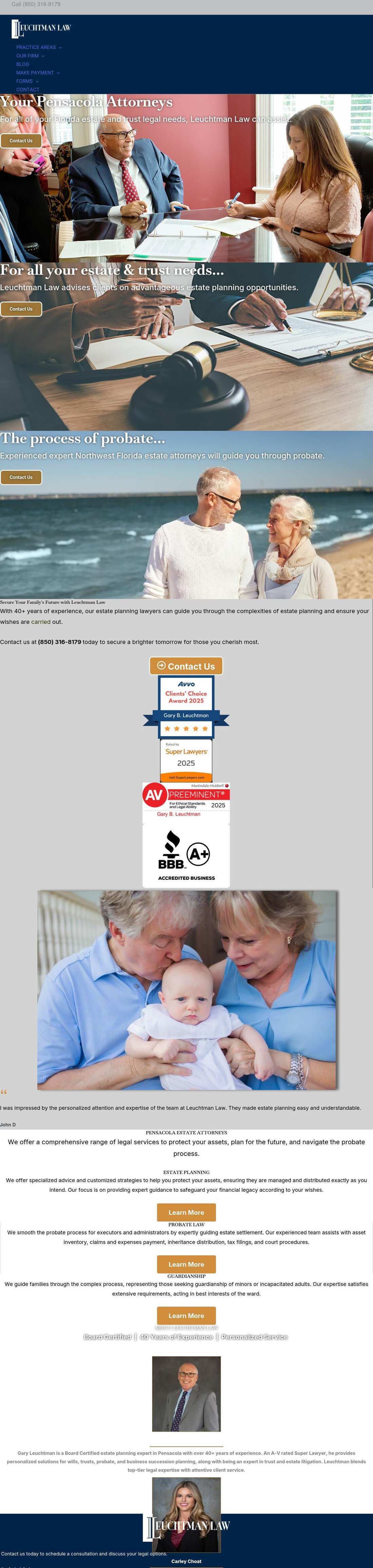 Law Office of Gary B. Leuchtman, PLLC - Pensacola FL Lawyers