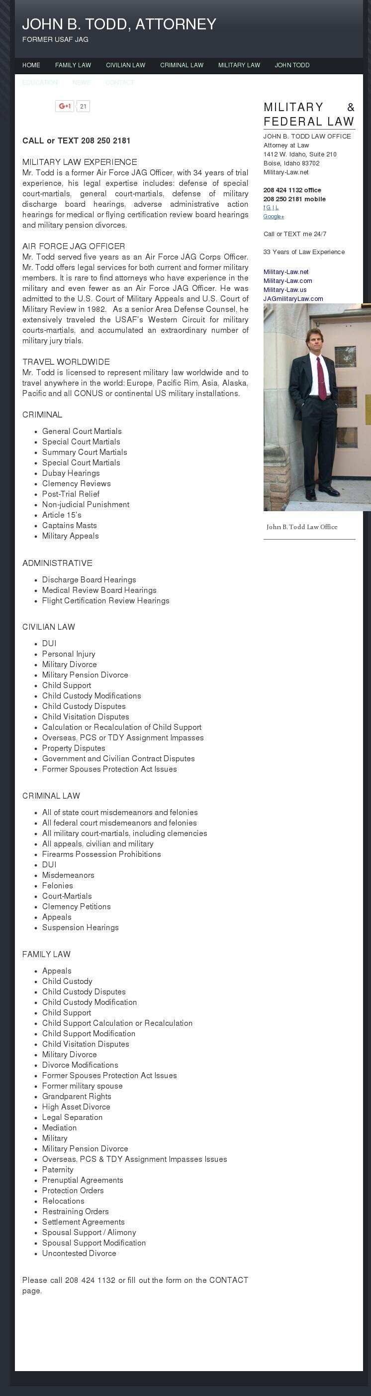 Law Office of John B. Todd - Boise ID Lawyers