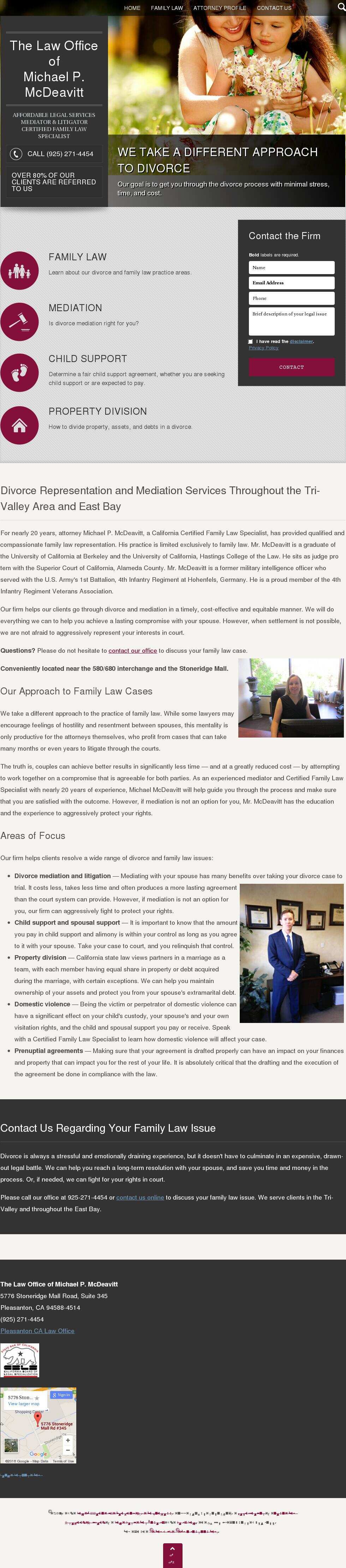 Law Office of Michael P. McDeavitt - Pleasanton CA Lawyers