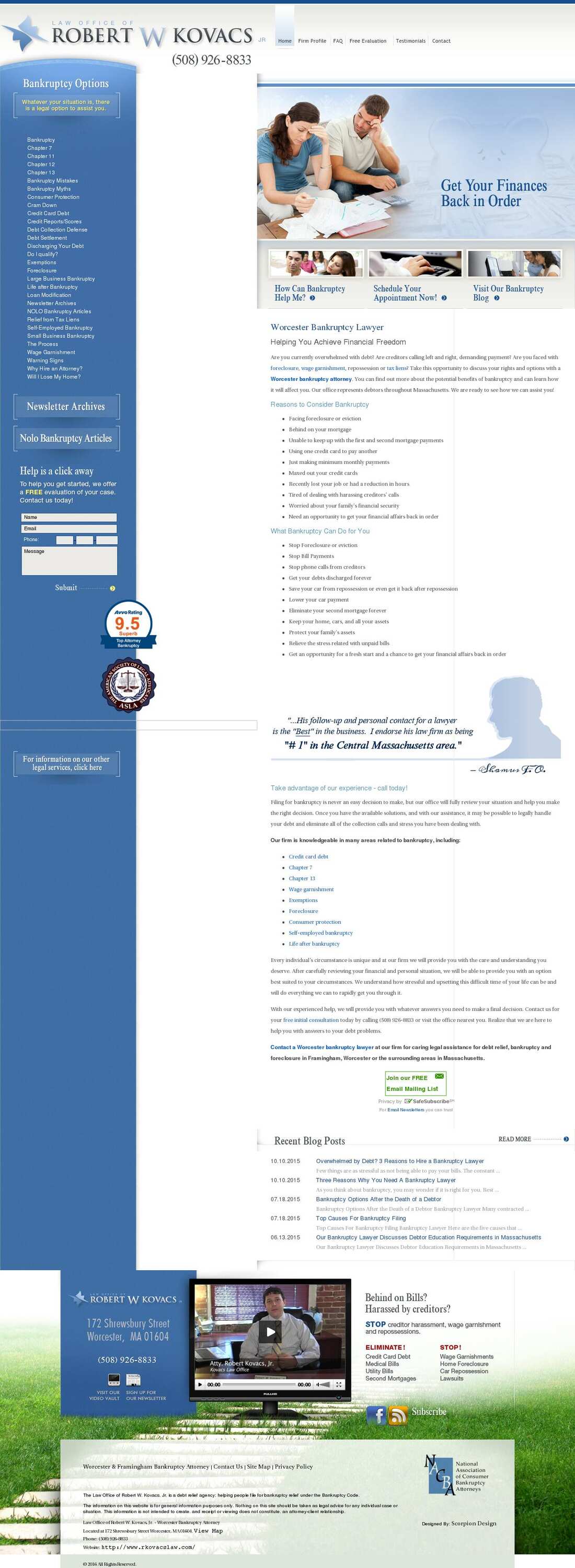 Law Office of Robert W. Kovacs, Jr. - Framingham MA Lawyers